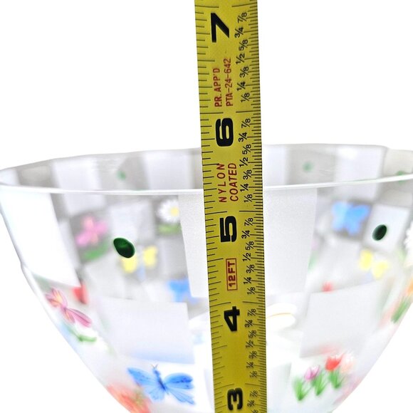 Lenox Natures Splendor Hand-Painted Salad Bowl With Floral & Butterfly Design - Picture 13 of 15